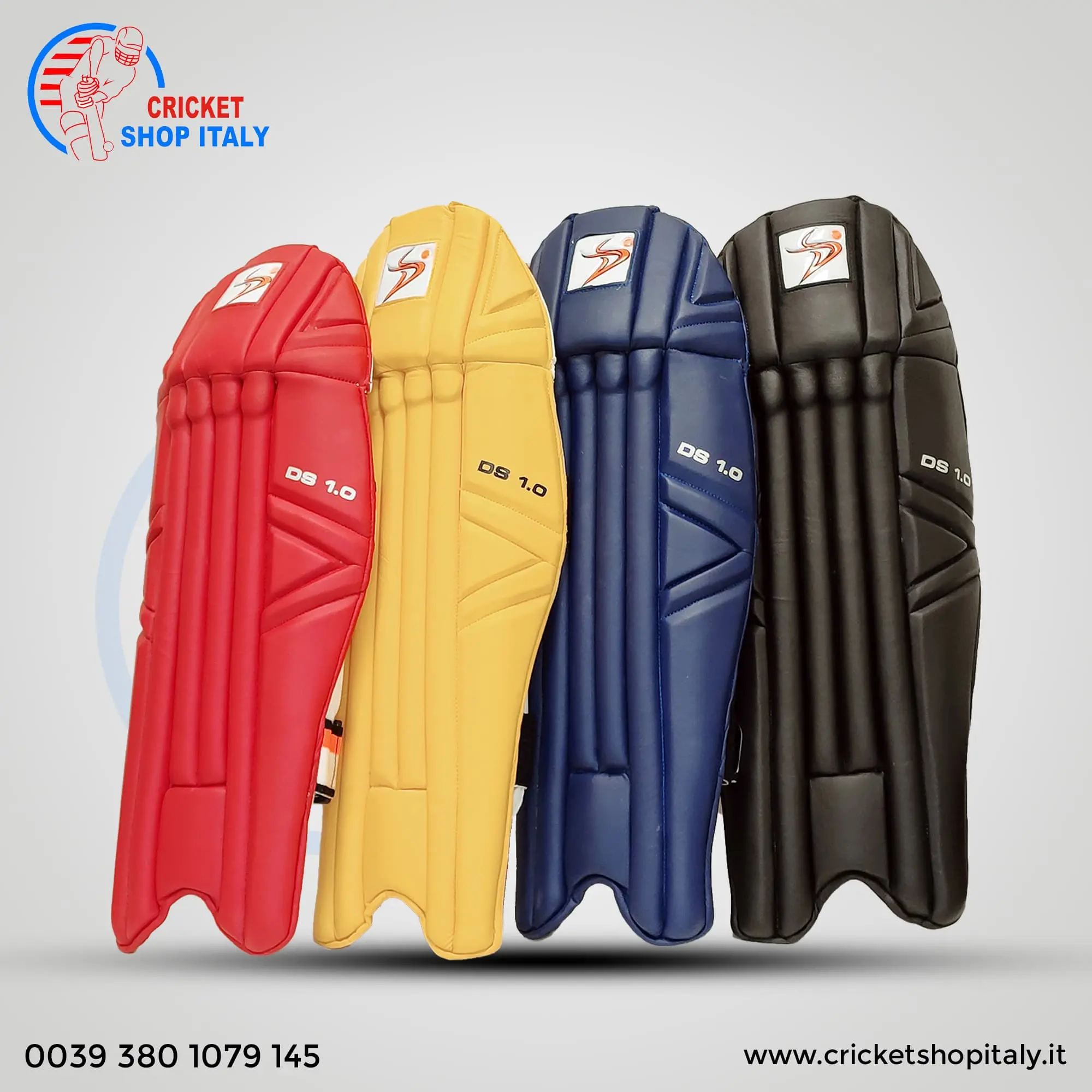 DS 1.0 Wicket Keeper Pads Blue - Image 4
