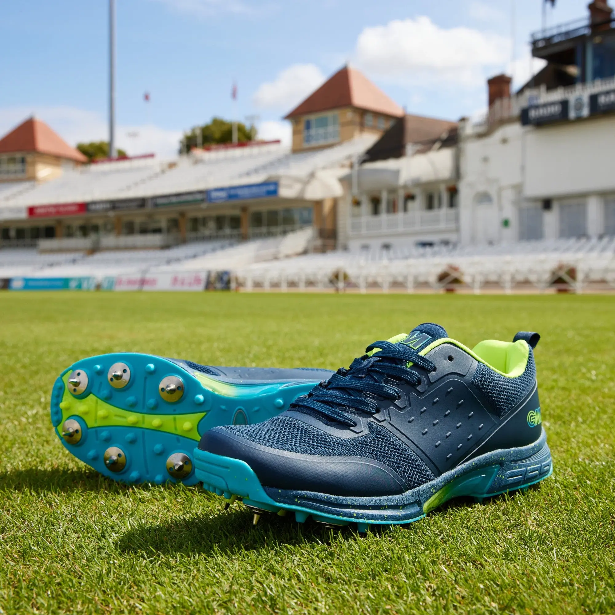 GM Aion Spike All Rounder Cricket Shoes Navy - Image 5